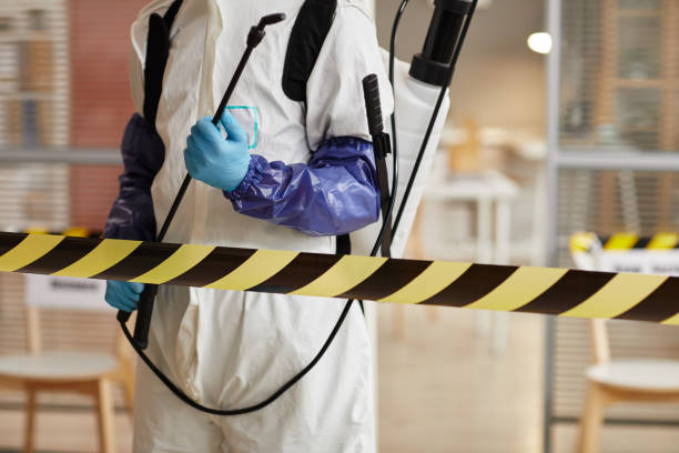Professional Blood Cleanup technician working in Mulberry, AR